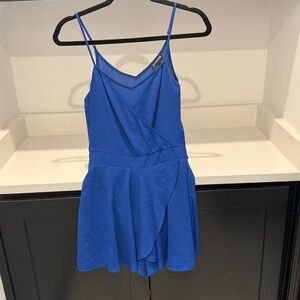 Express Royal Blue Sleeveless Romper. Size 0